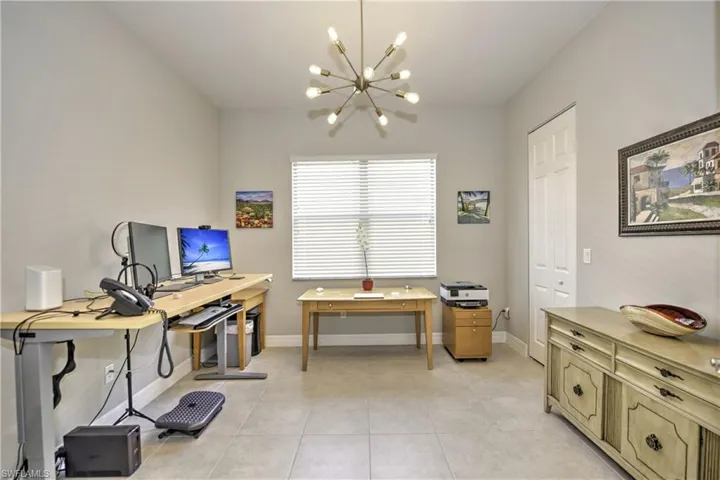 Bedroom/Den with double doors and full closet