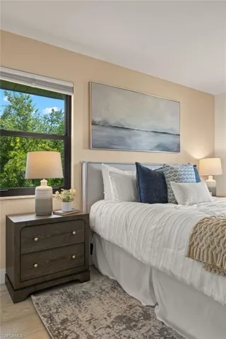 Bedroom featuring light wood-type flooring