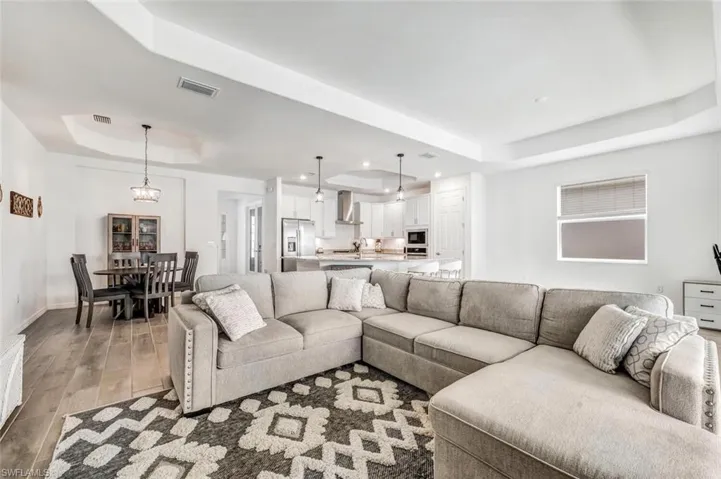 Great Room dining room open to kitchen and lanai
