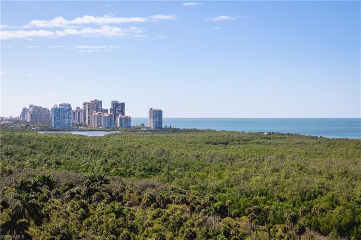 Gulf of Mexico and Park Shore Skyline Views, Seen from Inside Kitchen and Screened-In Lanai Dinning Area.