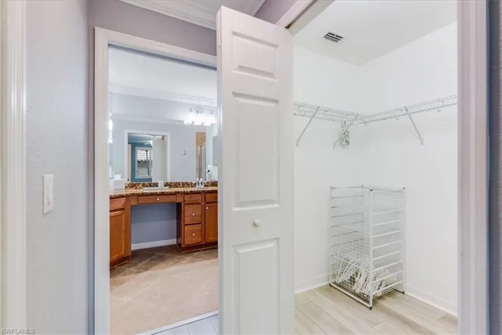 Walk in closet for Primary bedroom