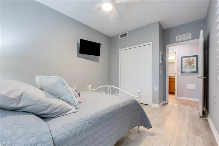 Spacious guest bedroom