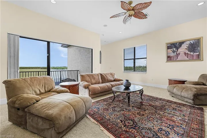 Spacious upstairs bonus room that has an amazing balcony with water views