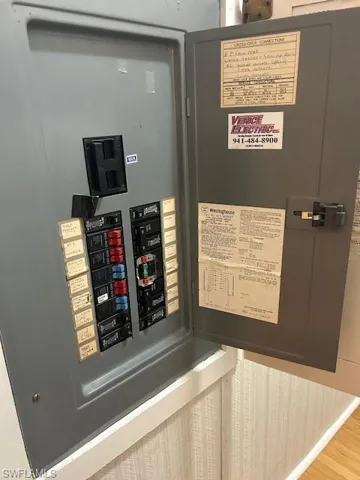 Utility room featuring electric panel