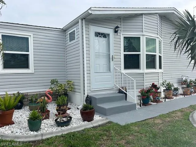 View of exterior entry