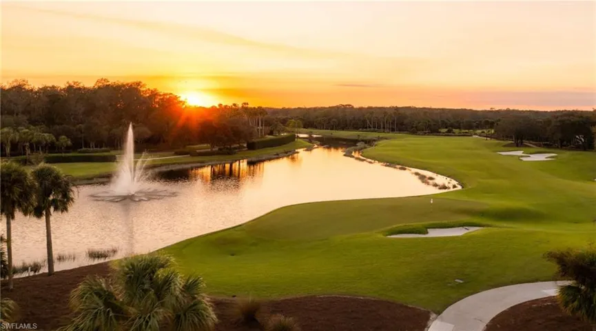 View of community featuring a water view and golf course view