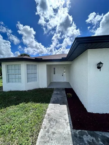 View of exterior entry