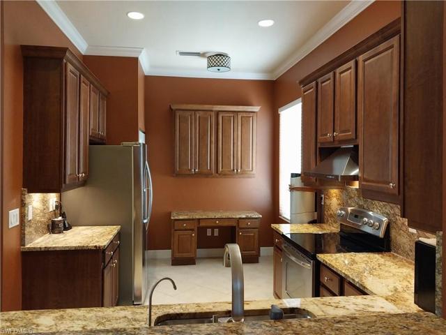 Kitchen with desk