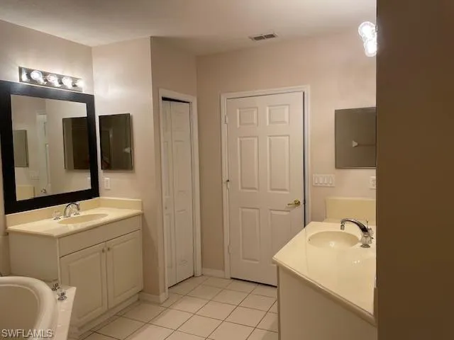 Master Bath with two vanities.