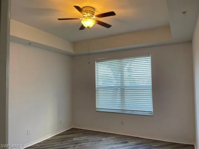 Guest Bedroom with fan and light.