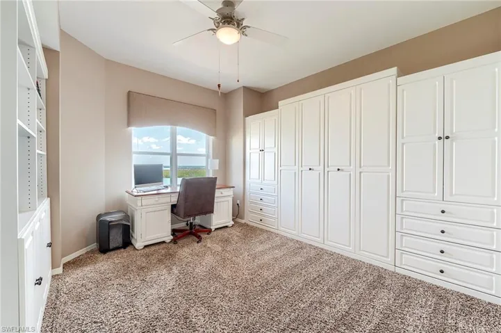 Office can easily be converted to guest bedroom with murphy bed
