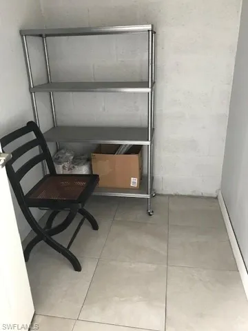 Tiled storage room