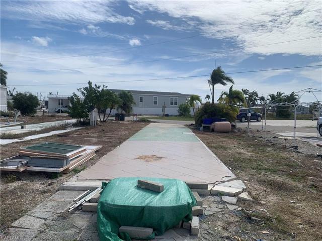 Existing manufactured home demolished and removed from lot