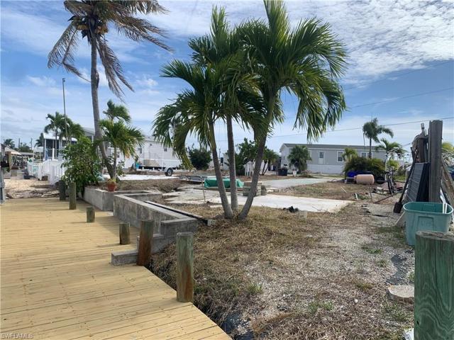 View of lot from dock towards street.