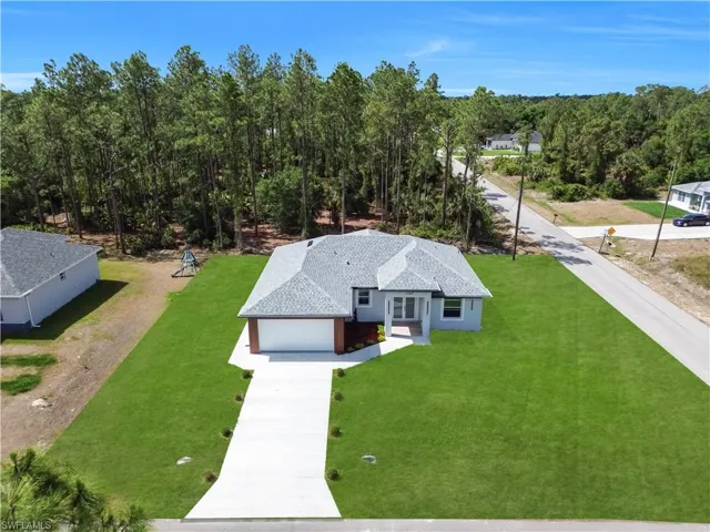View from above of property
