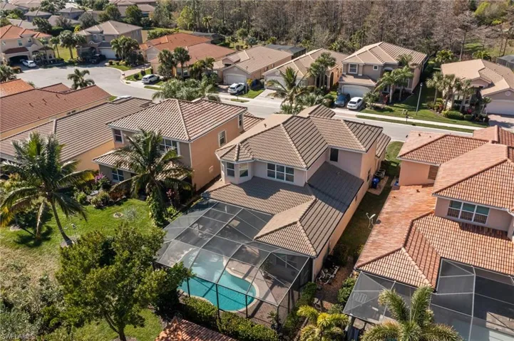Birds eye view of property