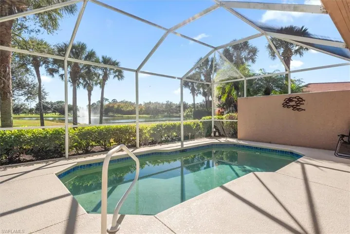 Home is complete with siwmming pool and caged lanai!