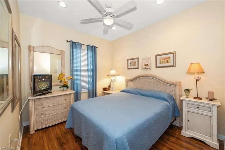 Bedroom 2 with ceiling fan!