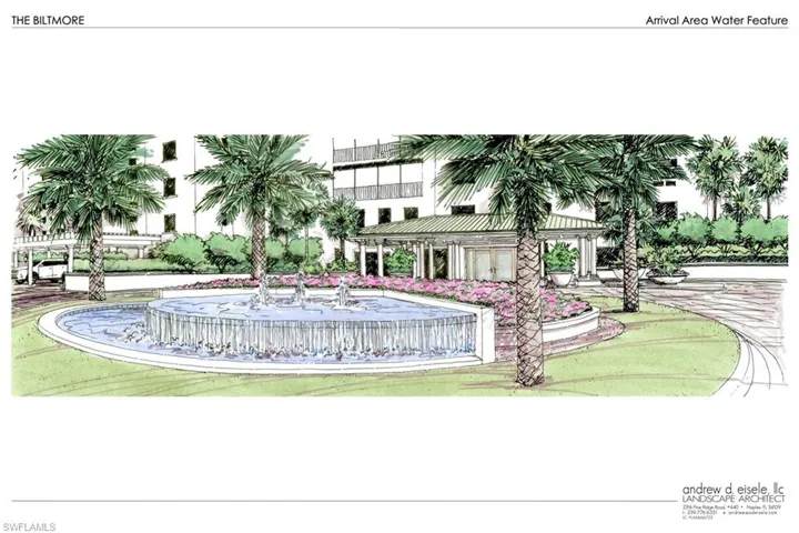 Rendering of Completed Arrival Entrance at the Biltmore- to be completed Nov 2024