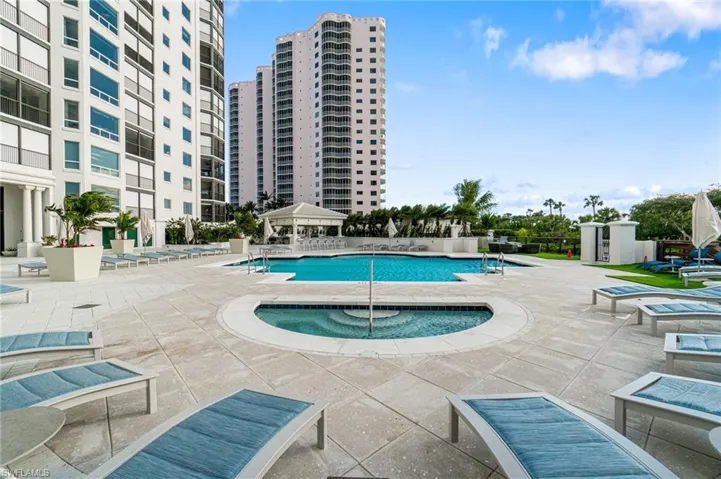 View of pool with a patio