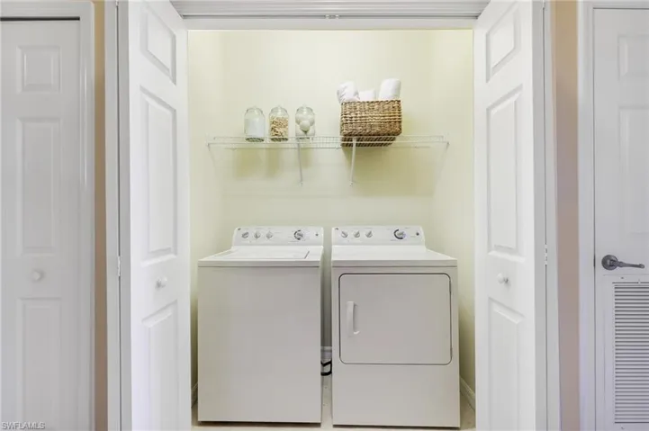 Upstairs washer & dryer