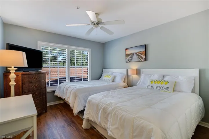 Second bedroom with new floors...enough room to host all your guests!