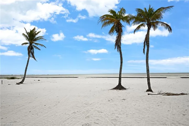 View of water feature featuring a beach view