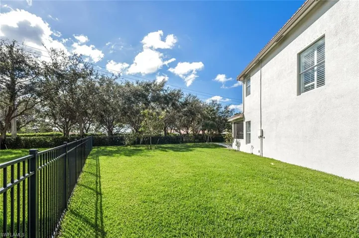 View of  side yard