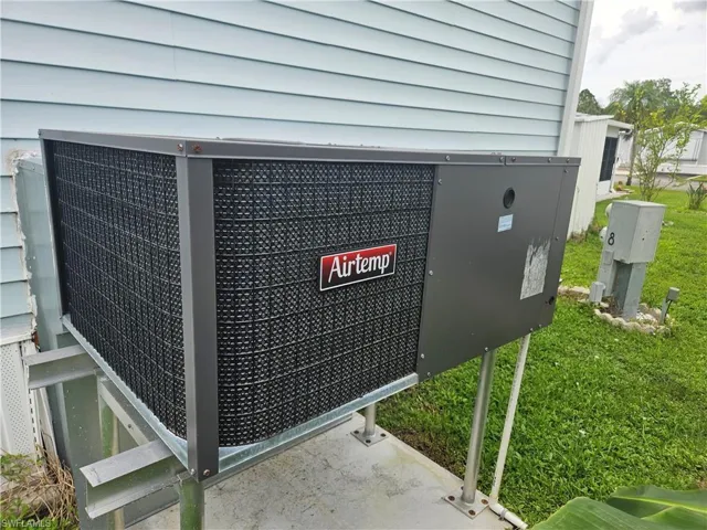 Exterior details with central AC unit