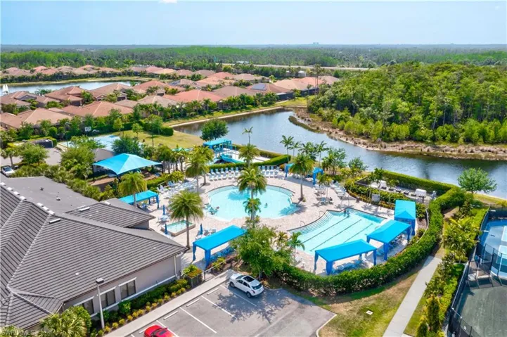 Outdoor pool featuring a patio area, an outdoor hangout area, and a lanai