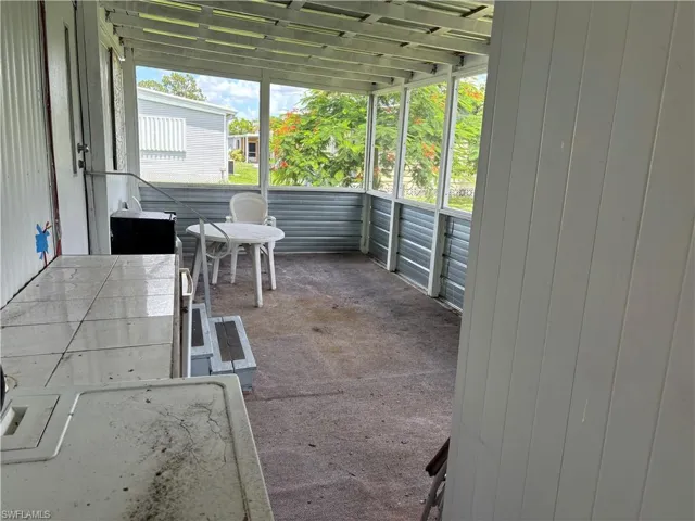 Breezeway in the back