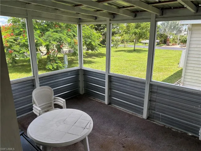 Breezeway in the back to washer and dryer