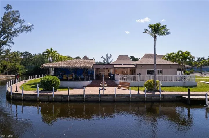 Rear view of property featuring a water view and a patio