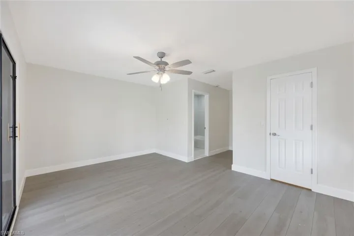 Guest Bedroom on Main Floor with En-Suite Bathroom, Custom Walk-In Closet and Western Facing Sunset Balcony!