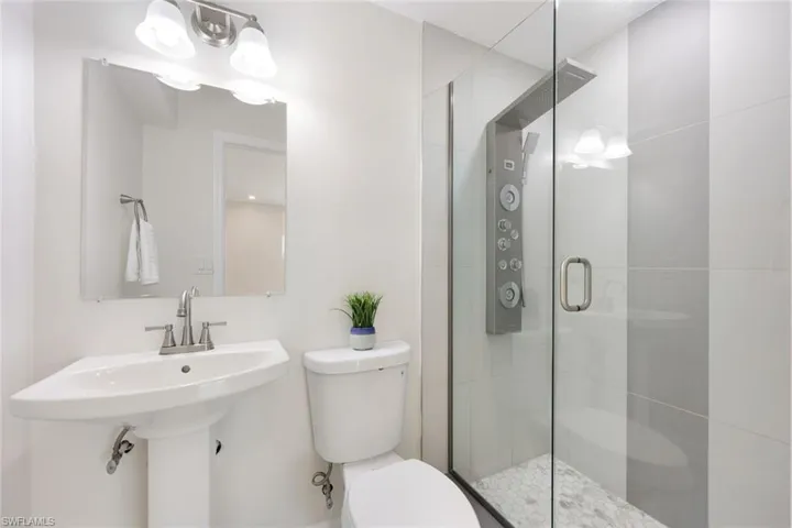 Guest Bathroom on Garage Floor with Beautiful Upgrades!