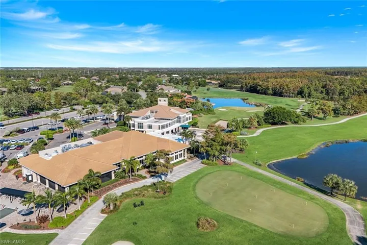 Aerial view Club house and grill room
