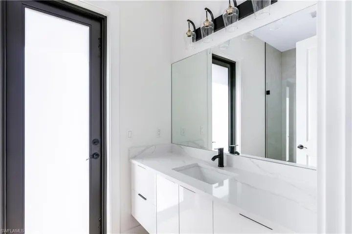 Bathroom featuring vanity
