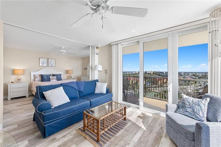 Living Room with Back Bay View