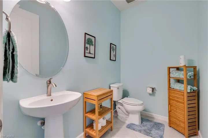 Half bath on 1st floor