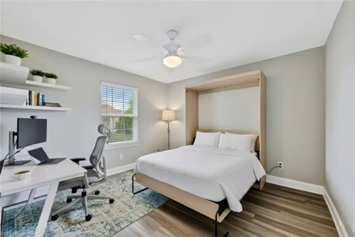Virtually staged Second Bedroom