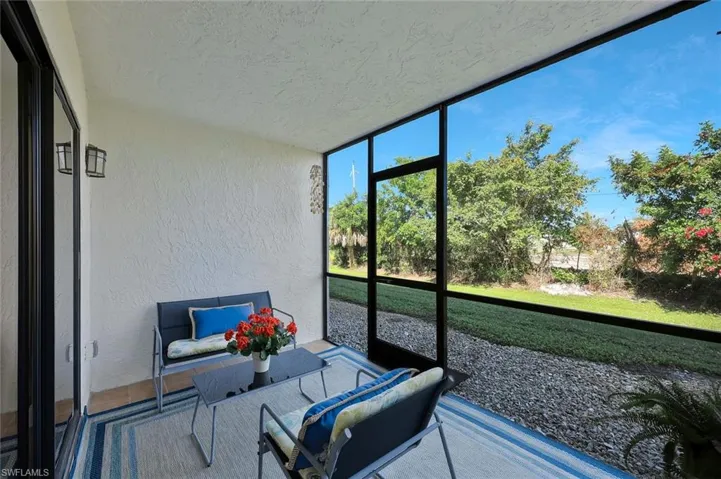 Screened Lanai opens directly to the bacyard