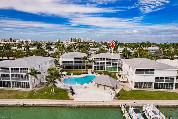 Aerial of Moorings Bay Back of Bldg