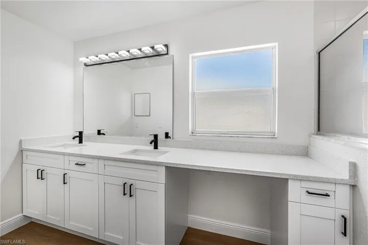 Master Bath Double Sink and Shower