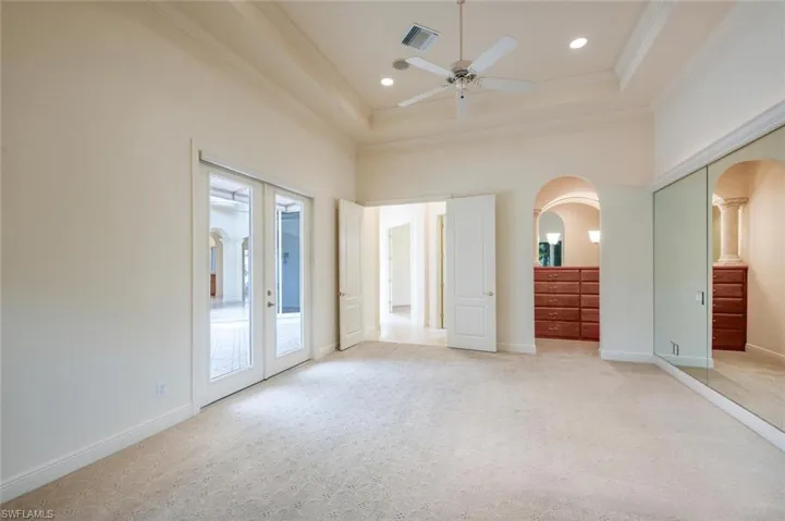 Primary Bedroom with 2 organized closets