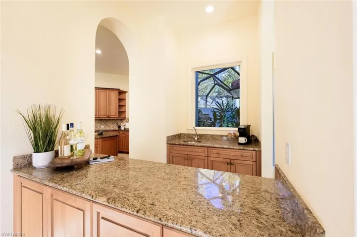 Well Designed Kitchen with Built-in Custom Cabinets
