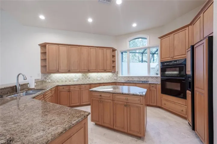 Kitchen with Large Island including cabinet  storage