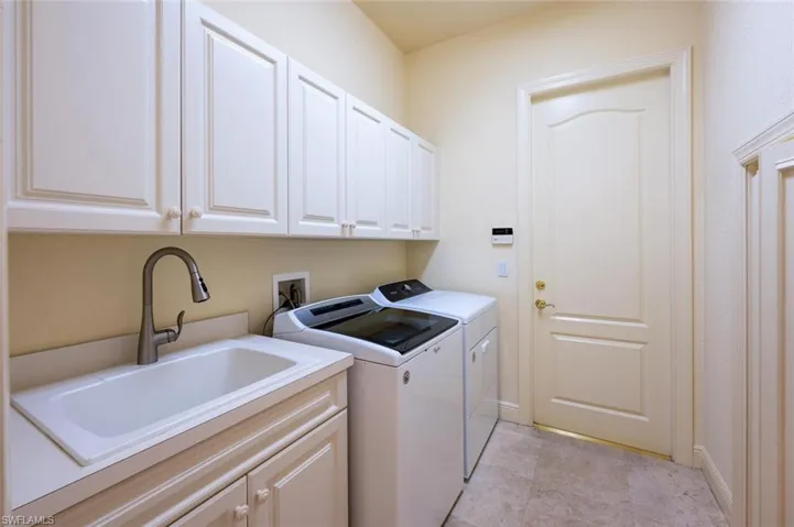 Second floor beverage area with new refrigerator
