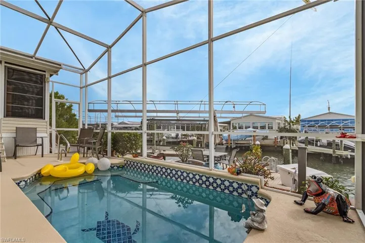 Heated pool for your lounging pleasure.