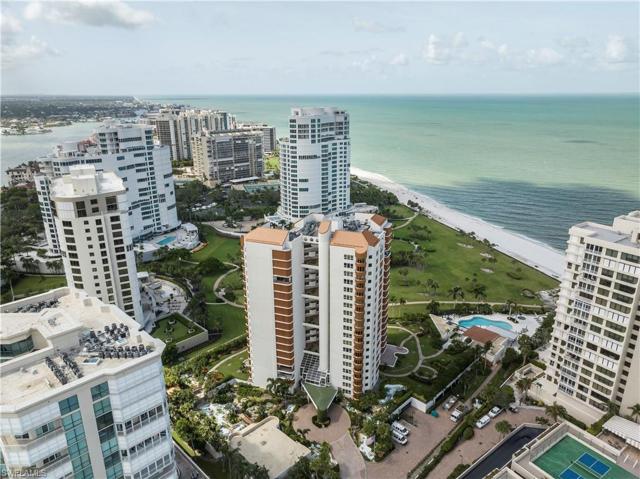 Southwesterly views to Park Shore Tower pool and beachfront.