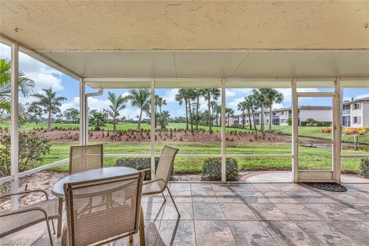 Large tiled lanai